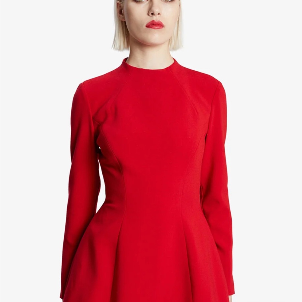 Bardot Red Long Sleeve Sheath Mini Dress - Picture 2 of 8